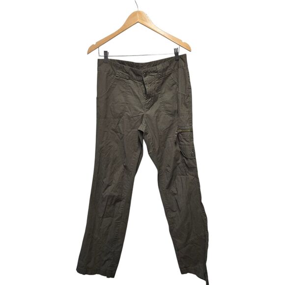 COLUMBIA Pants Green Trail Stretch Size 10 Hiking - Picture 2 of 6